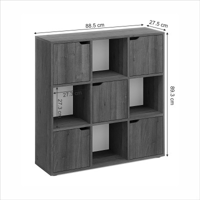 Bibliothèque bois sonoma 88,5x27,5x89,3 cm