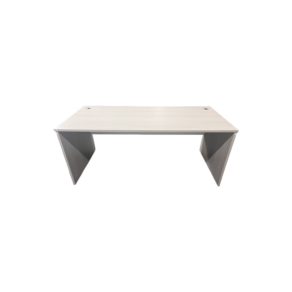 Bureau Armadi bois gris blanc 140x70x75cm