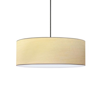 Suspension luminaire plafonnier abat jour beige 50x20 cm
