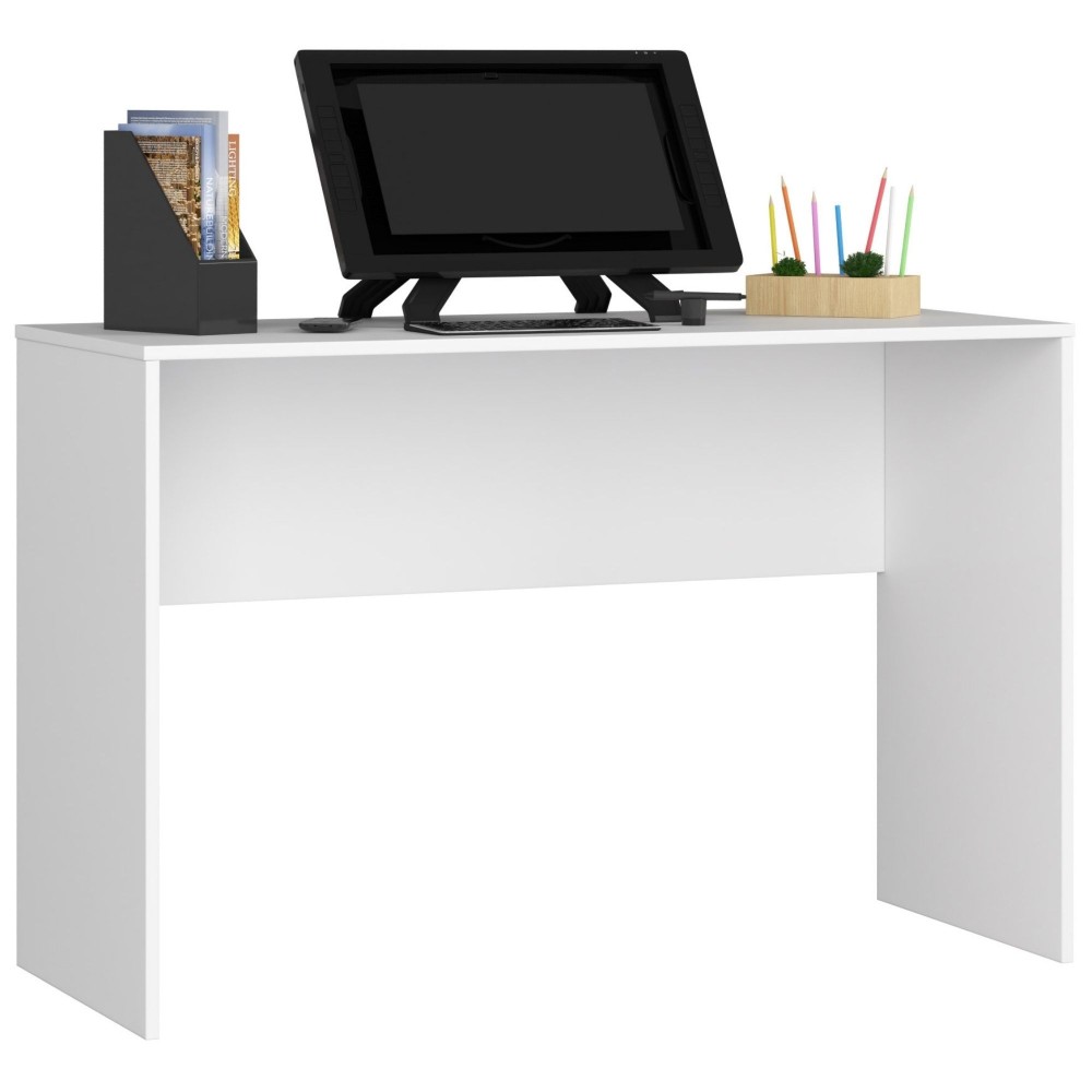 Bureau d'angle VERO 120x126x79 cm Blanc brillant