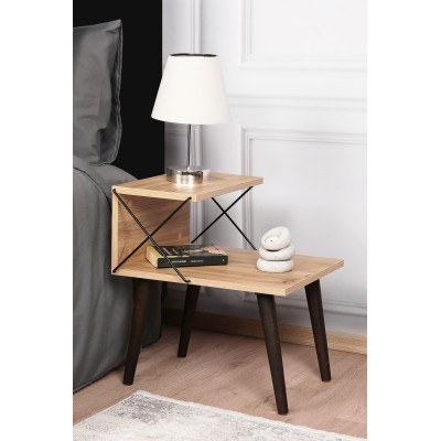 Table De Chevet design  H55cm Bois Clair