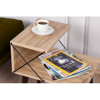 Table De Chevet design  H55cm Bois Clair