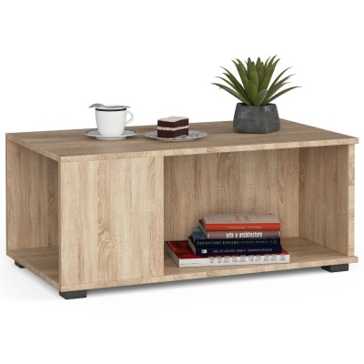 Table basse PAVIOLA Bois 90x51x38 cm avec rangement
