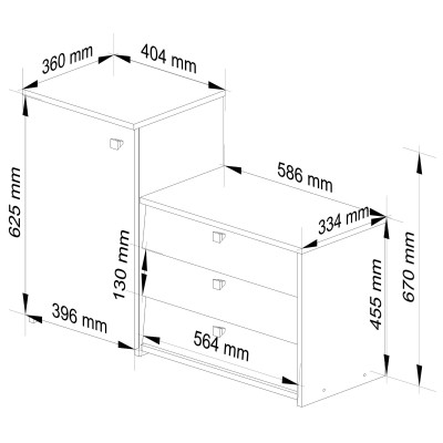 Meuble à Chaussures Blanc 98,4 Cm 4 Portes 5 Étagères