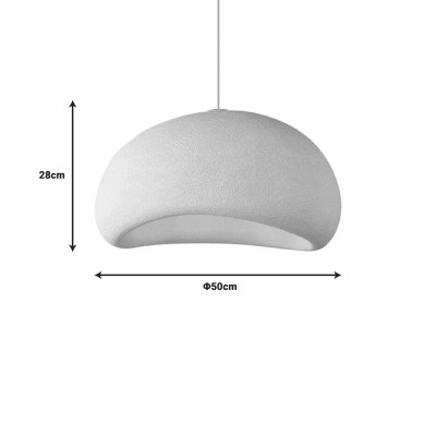 Plafonnier suspension luminaire blanc 50x28 cm
