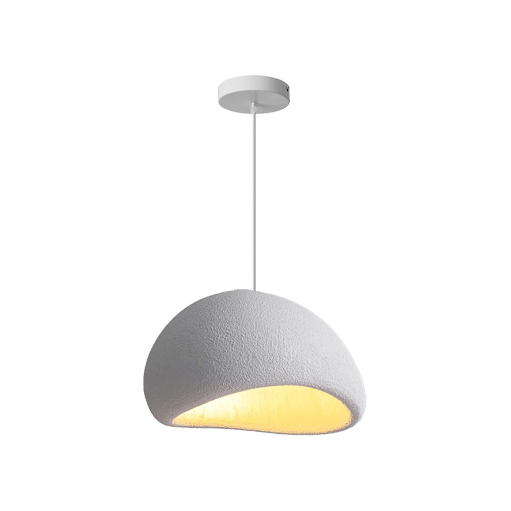 Plafonnier suspension luminaire gris clair 30x18 cm
