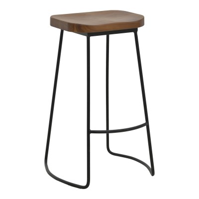 Tabouret de bar  en bois  48x42x71cm
