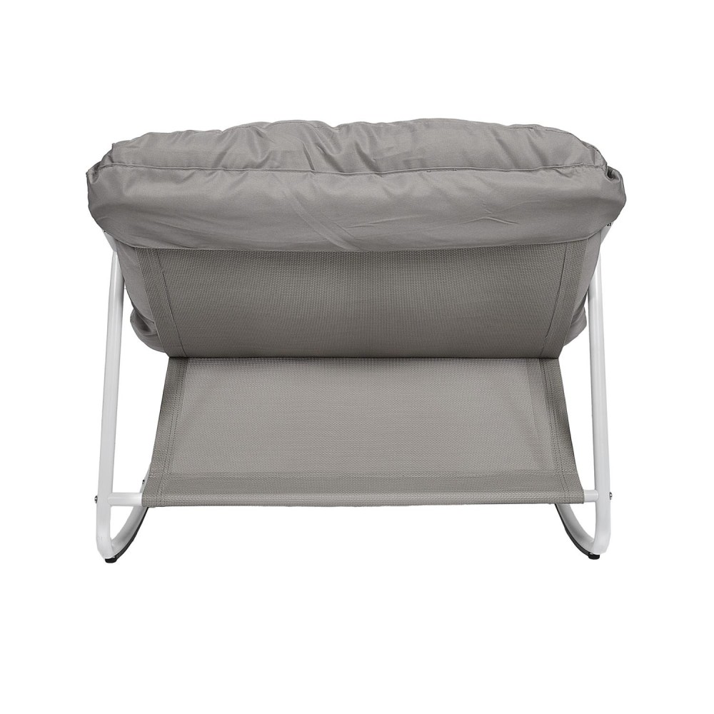 Fauteuil de jardin A Bascule Beige 78 x 73 x 108 cm