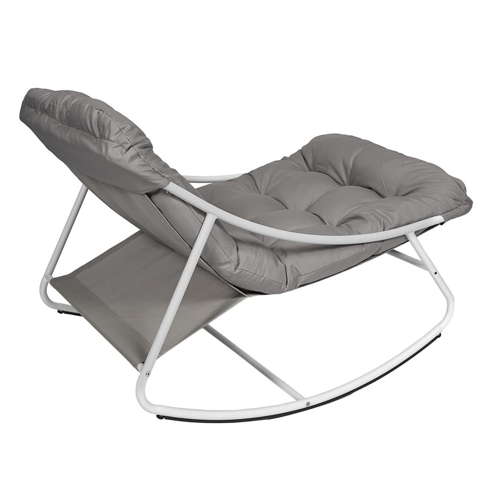 Fauteuil de jardin A Bascule Beige 78 x 73 x 108 cm