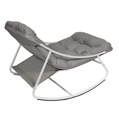 Fauteuil de jardin A Bascule Beige 78 x 73 x 108 cm