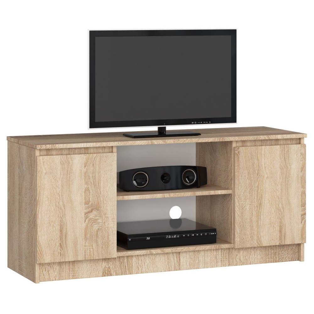 Meuble TV CASA 2 Étagères 120x40x55 Cm Bois sonoma Meuble TV CASA 2 Étagères 120x40x55 Cm Bois sonoma