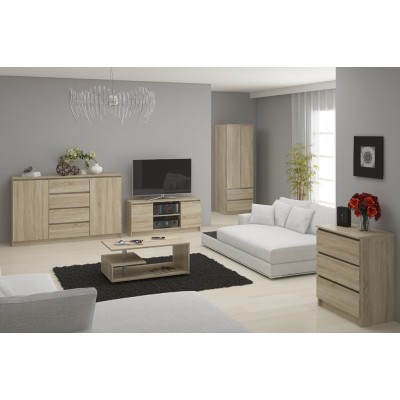 Meuble TV CASA 2 Étagères 120x40x55 Cm Bois sonoma