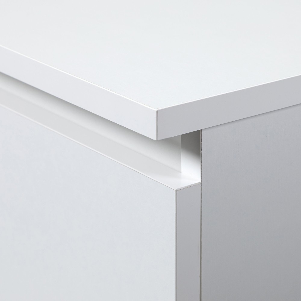 Table de chevet Bois MDF SINA 40x35x40 cm 2 tiroirs 30X30 cm 