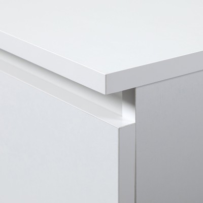 Table de chevet Bois MDF SINA 40x35x40 cm 2 tiroirs 30X30 cm 