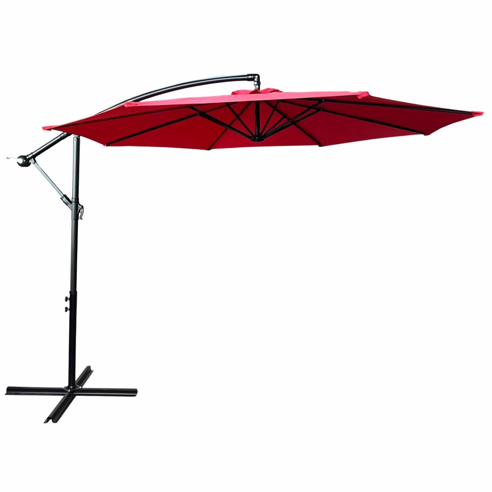 Parasol de jardin rouge 3x3m Parasol de jardin rouge 3x3m