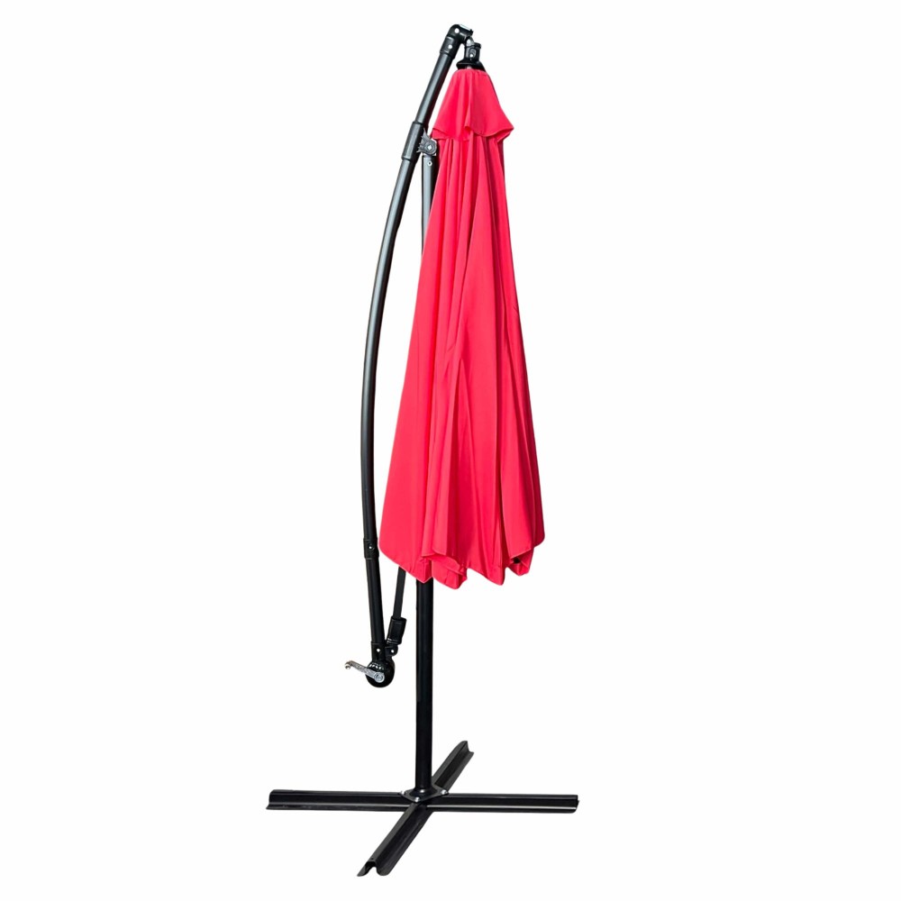 Parasol de jardin rouge 3x3m