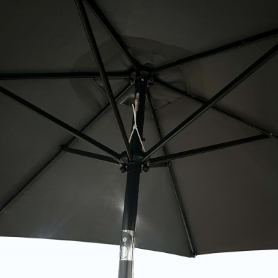Parasol de Jardin avec Inclinaison gris 270 X 270 X 235 Cm