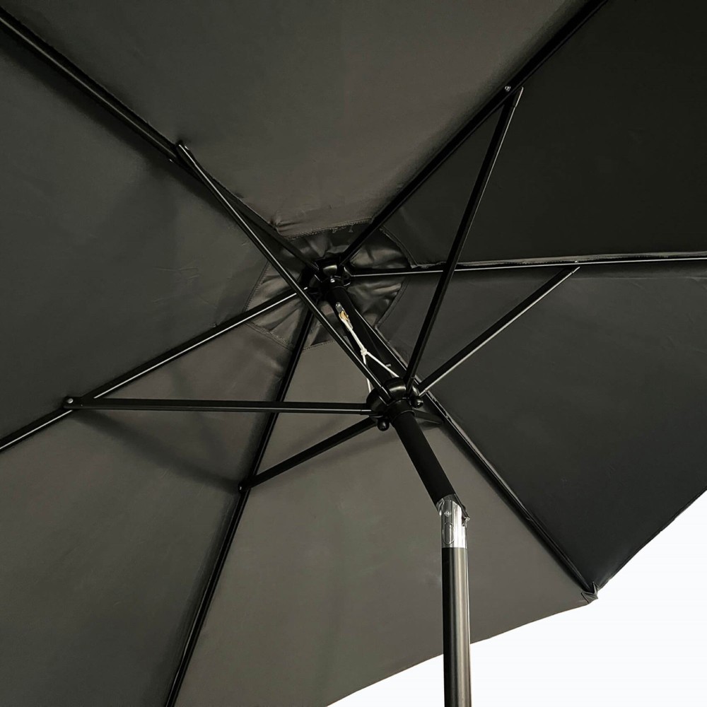 Parasol de Jardin avec Inclinaison gris 270 X 270 X 235 Cm