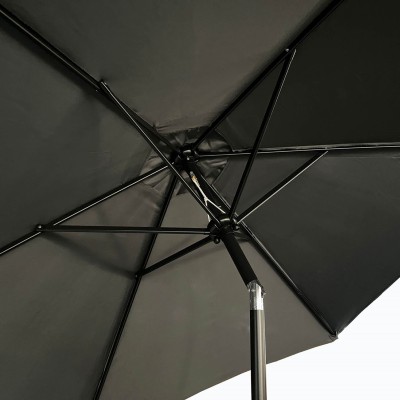 Parasol de Jardin avec Inclinaison gris 270 X 270 X 235 Cm