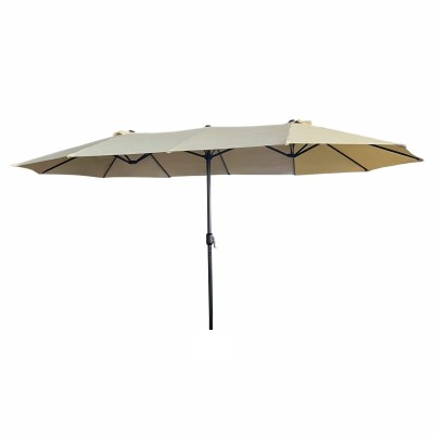 Parasol double de Jardin 460 X 270 X 245 Cm beige
