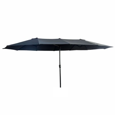 Parasol double de Jardin 460 X 270 X 245 Cm gris foncé