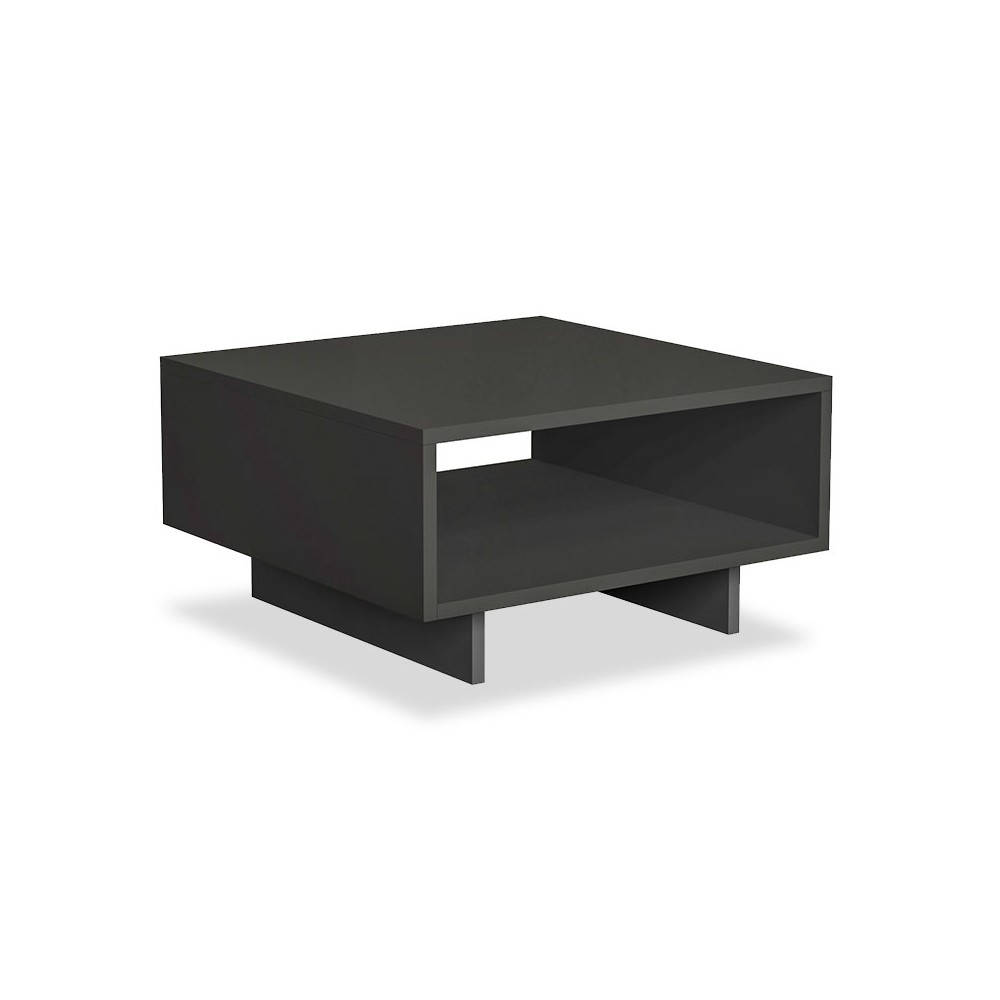 Table basse Hola anthracite 60x60x32 cm