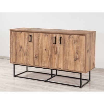 Buffet 3 portes Chêne naturel 140cm