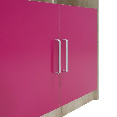 Bibliothèque pour enfants Looney castillo rose 80,5x36,5x183,5 cm