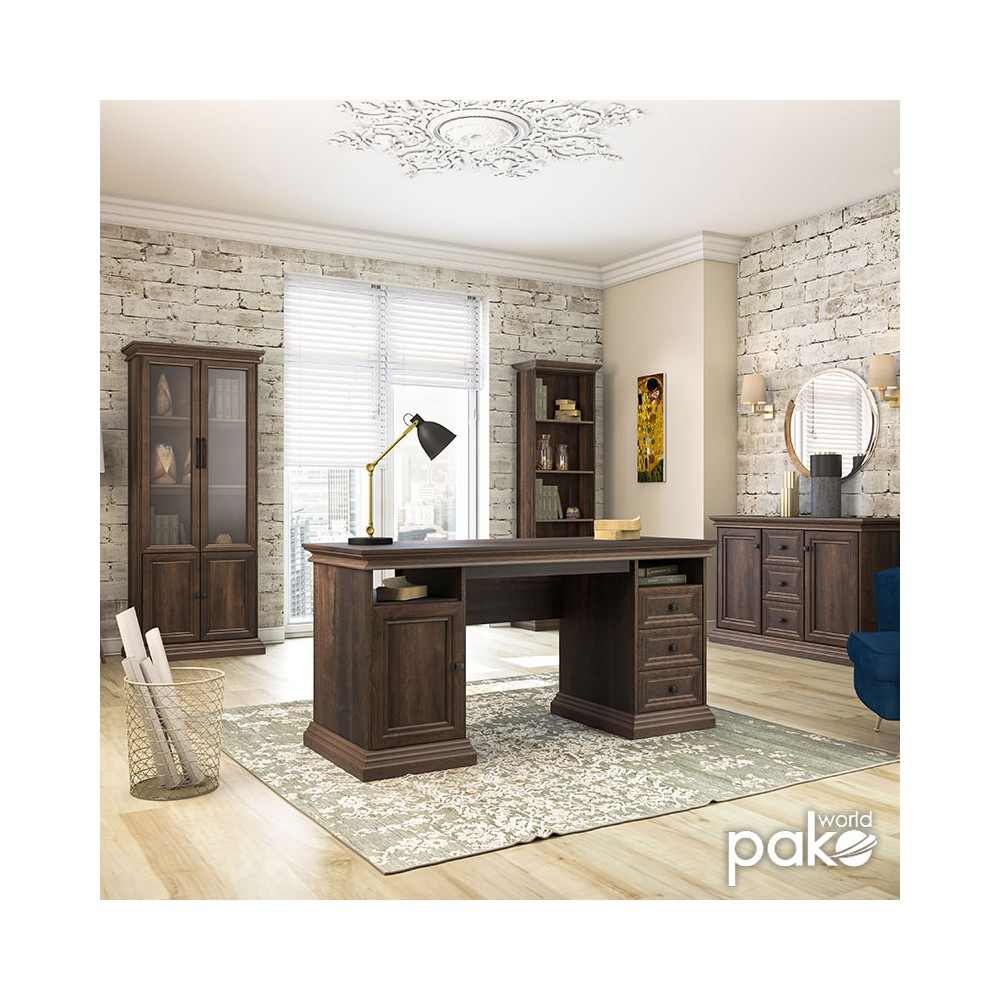 Bureau Mozart bois noyer 160x60x78 cm
