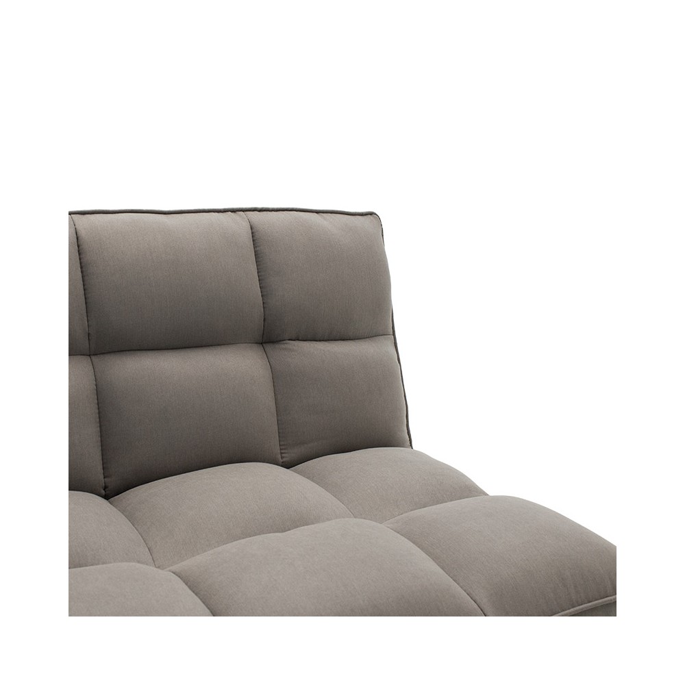 Canapé convertible lit 3 places Rebel tissu couleur gris clair 189x92x82 cm