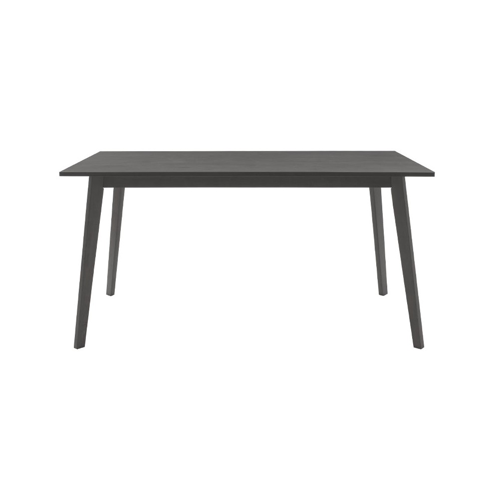 Table à manger Benson mdf - placage couleur gris rustique 150x90x75 cm