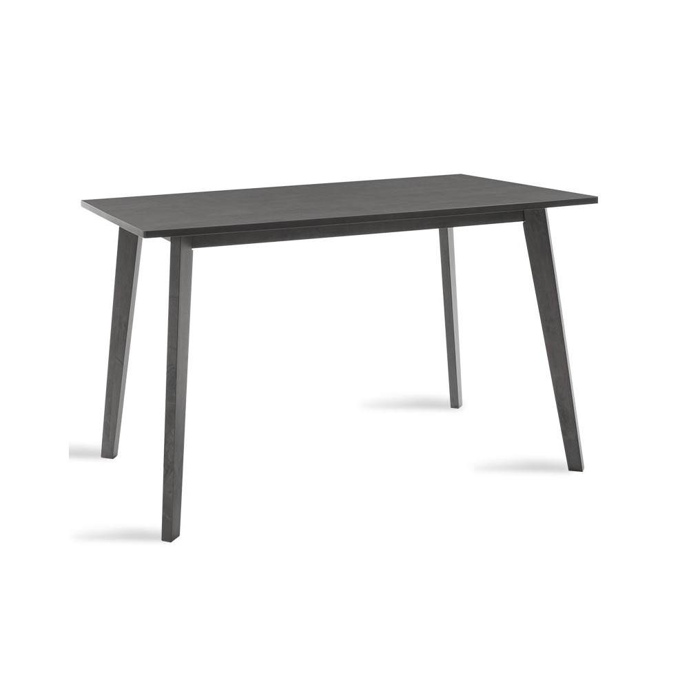 Table à manger Benson mdf - placage gris rustique 120x75x75 cm