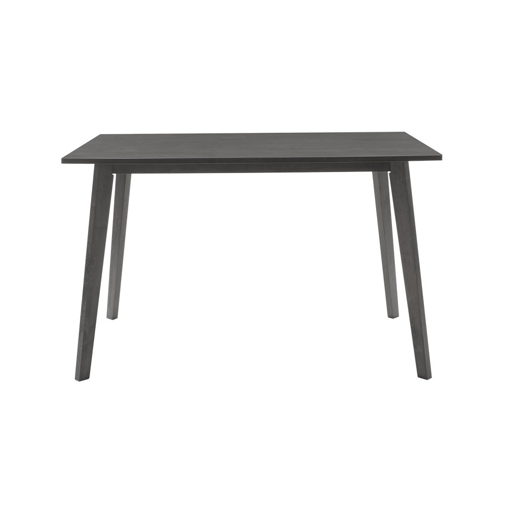 Table à manger Benson mdf - placage gris rustique 120x75x75 cm