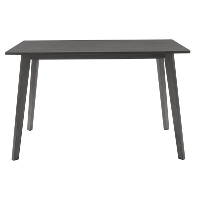 Table à manger Benson mdf - placage gris rustique 120x75x75 cm