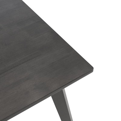 Table à manger Benson mdf - placage gris rustique 120x75x75 cm