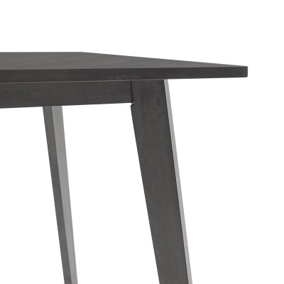 Table à manger Benson mdf - placage gris rustique 120x75x75 cm