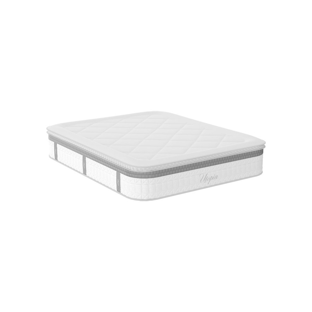 Matelas Utopia ressorts ensachés avec terre végétale 30-32cm 160x200 cm