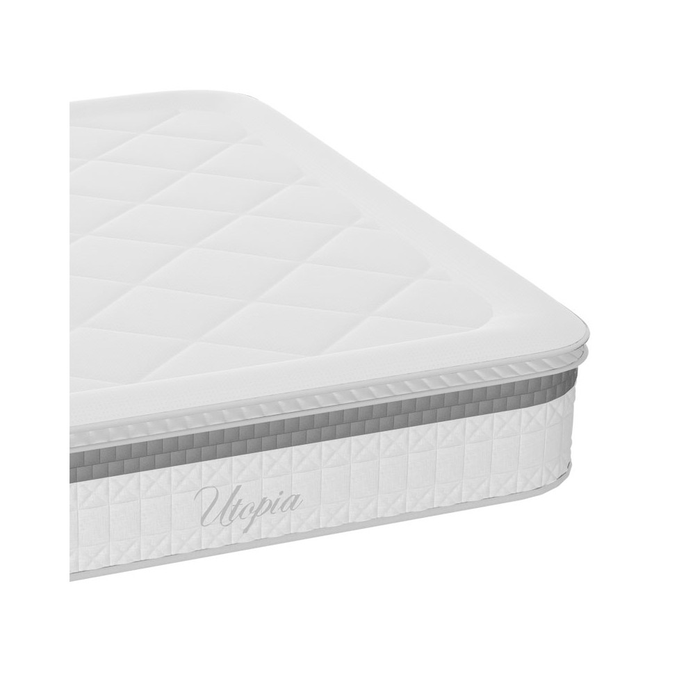 Matelas Utopia ressorts ensachés avec terre végétale 30-32cm 160x200 cm