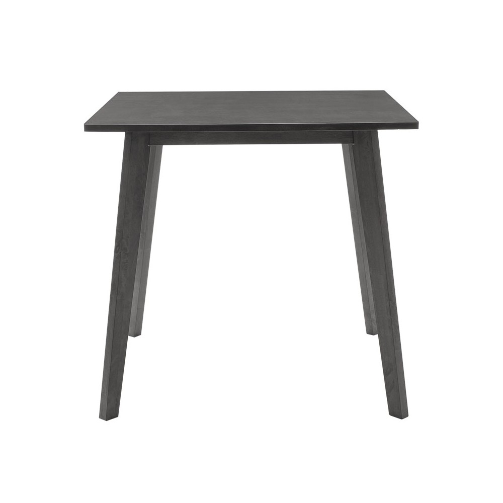 Ensemble Table + chaise salle à manger  - Toto  5pcs 80x80x75cm en gris rustique - tissu gris