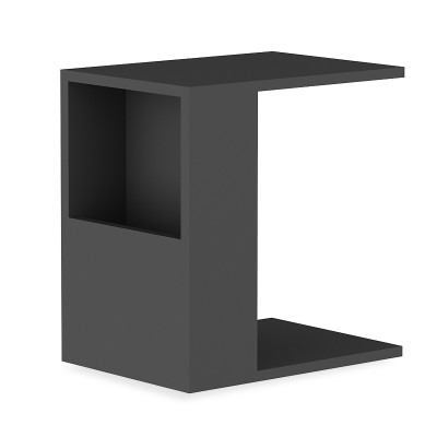 Table d'appoint Zane couleur anthracite 40x30x50cm