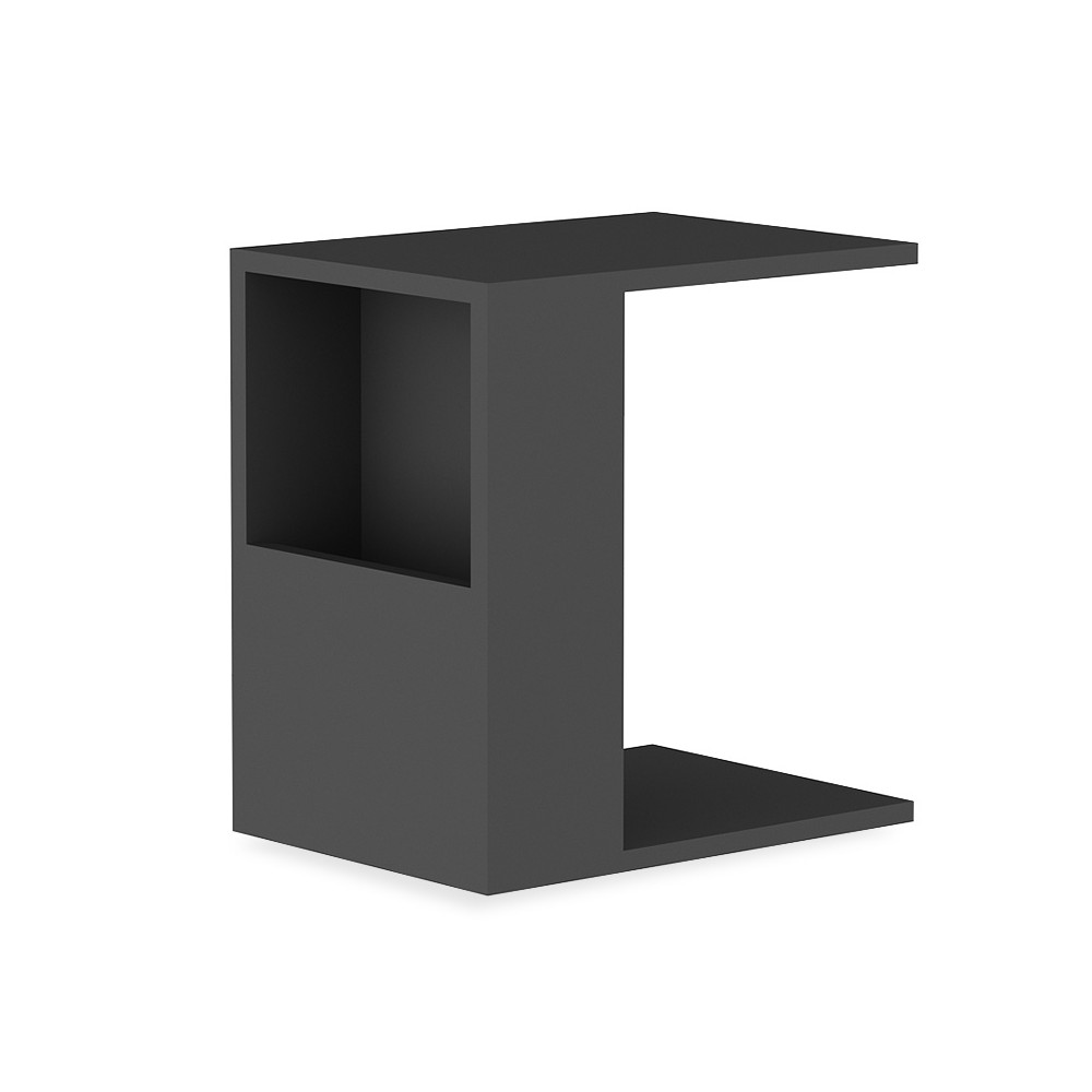 Table d'appoint Zane couleur anthracite 40x30x50cm