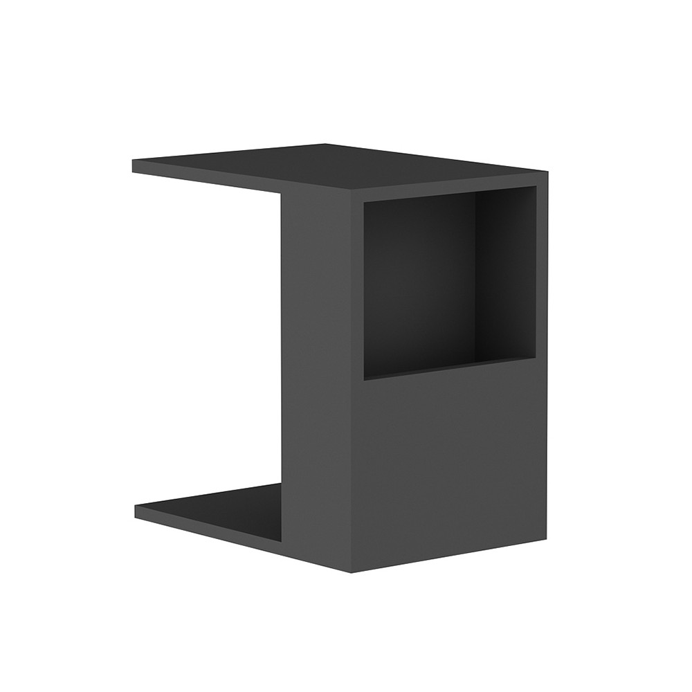 Table d'appoint Zane couleur anthracite 40x30x50cm