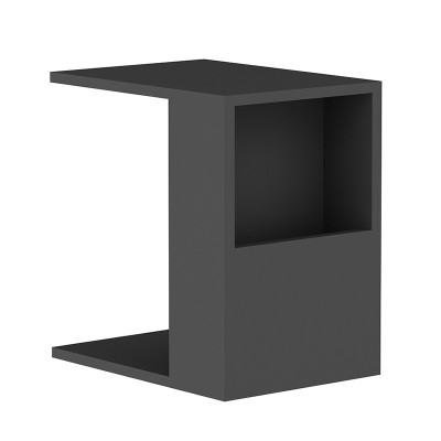 Table d'appoint Zane couleur anthracite 40x30x50cm