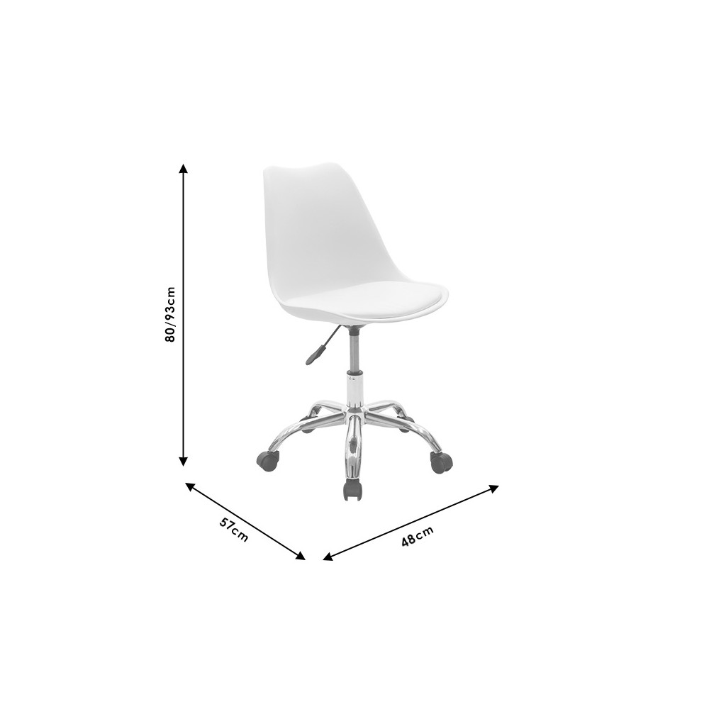 Chaise de bureau Gaston noir