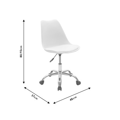 Chaise de bureau Gaston noir