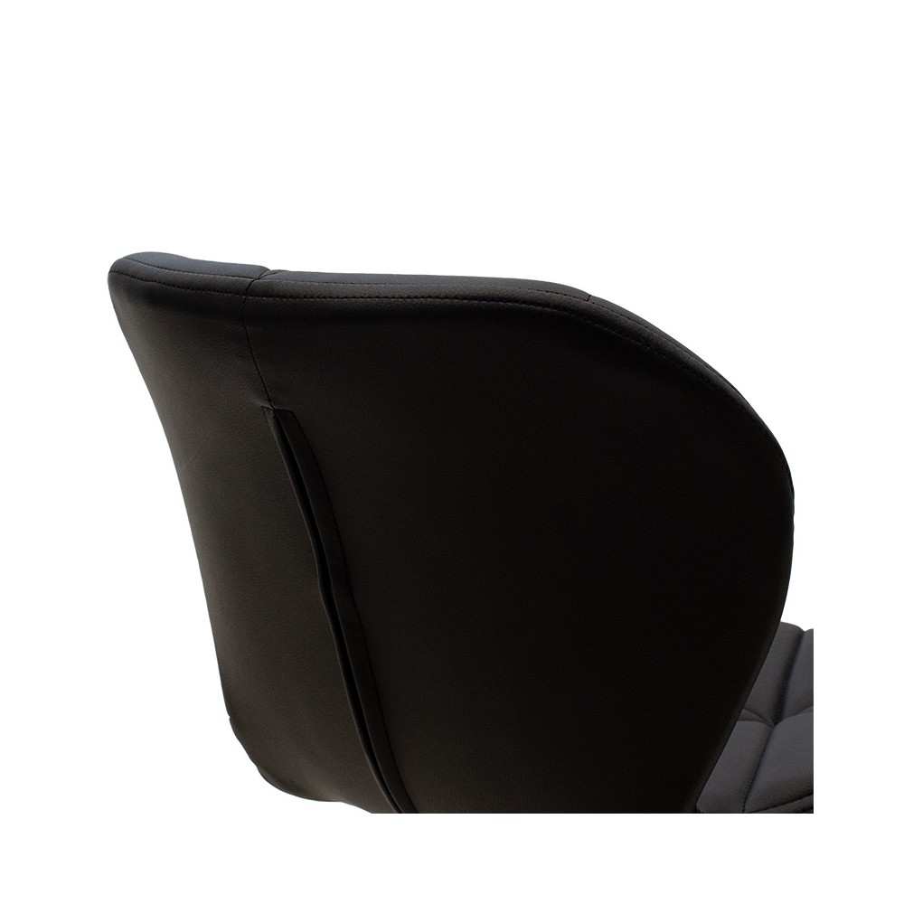Chaise de bureau Fredo  simili cuir noir