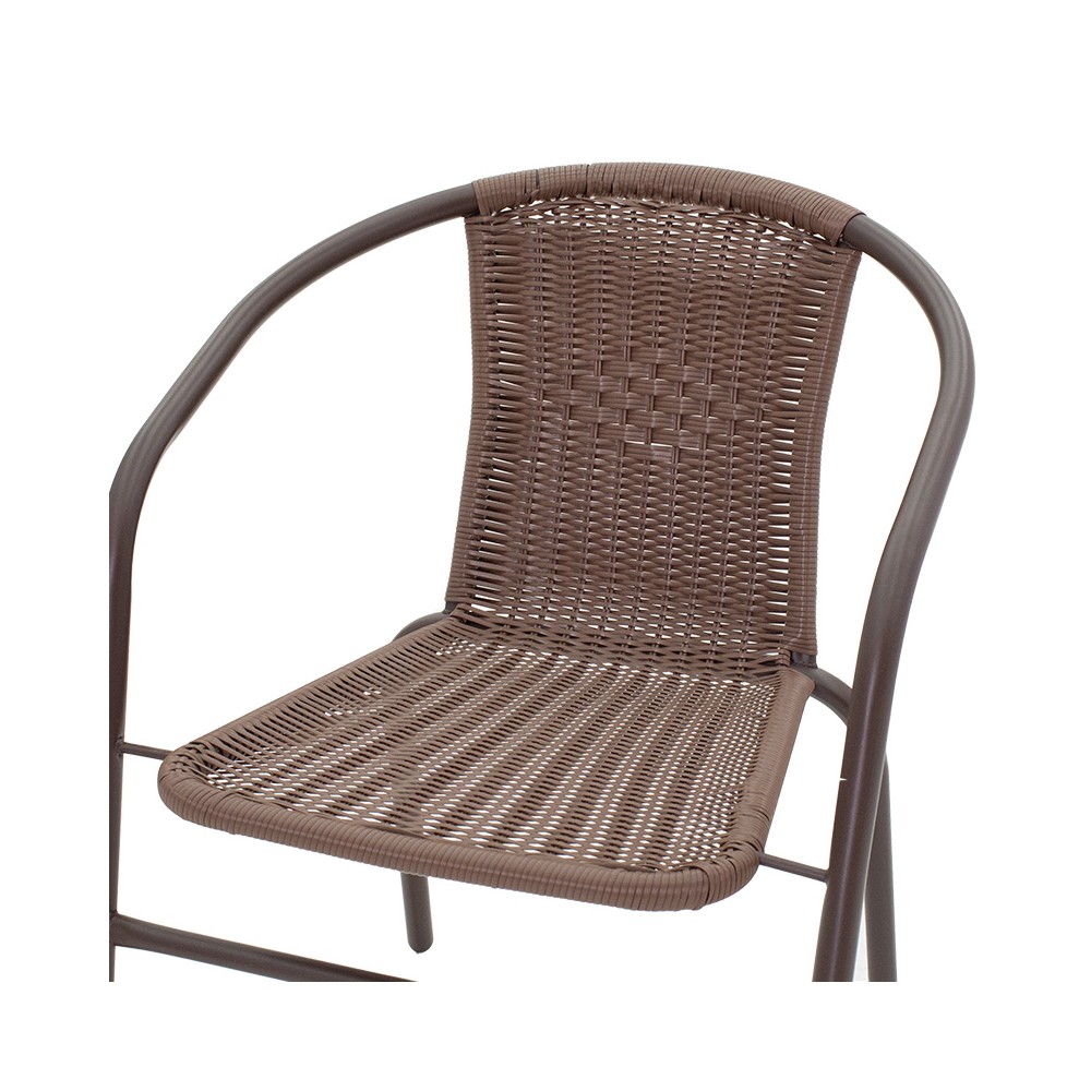 Chaise de jardin Obbi r marron