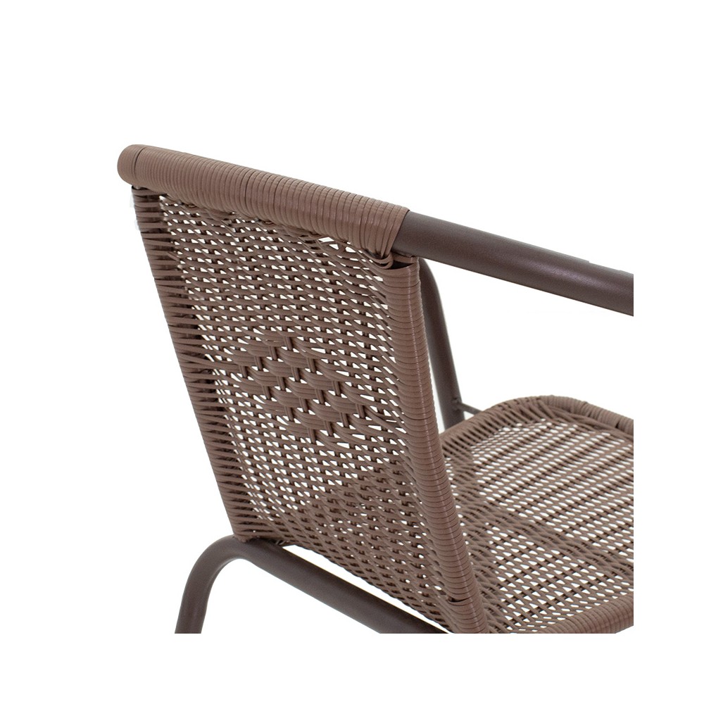 Chaise de jardin Obbi r marron