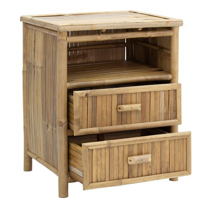 Table de chevet  bambou 56x46x69 cm
