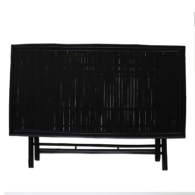 Table de jardin  pliante en bambou noir 150x80x77cm